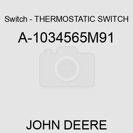 Switch - THERMOSTATIC SWITCH A-1034565M91