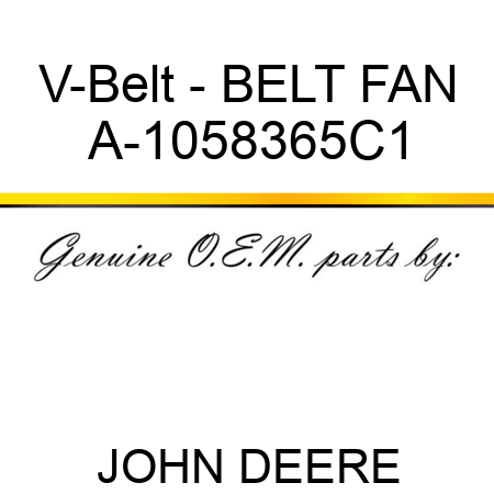 V-Belt - BELT, FAN A-1058365C1