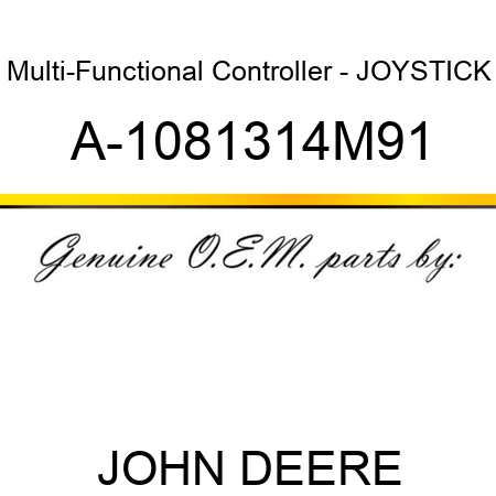 Multi-Functional Controller - JOYSTICK A-1081314M91