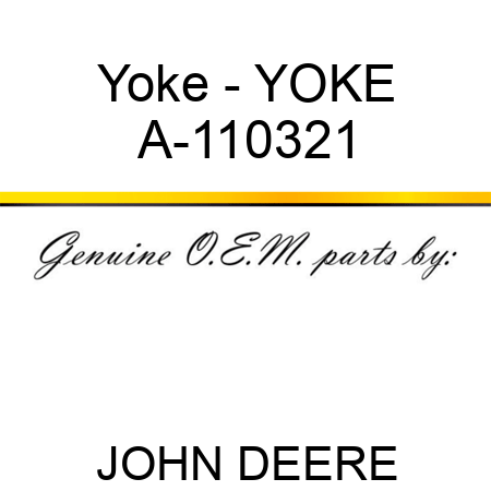 Yoke - YOKE A-110321