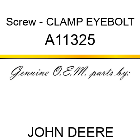 Screw - CLAMP EYEBOLT A11325