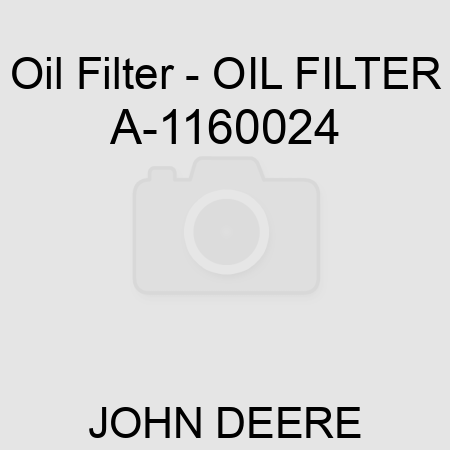 Oil Filter - OIL FILTER A-1160024