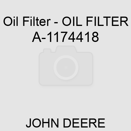Oil Filter - OIL FILTER A-1174418
