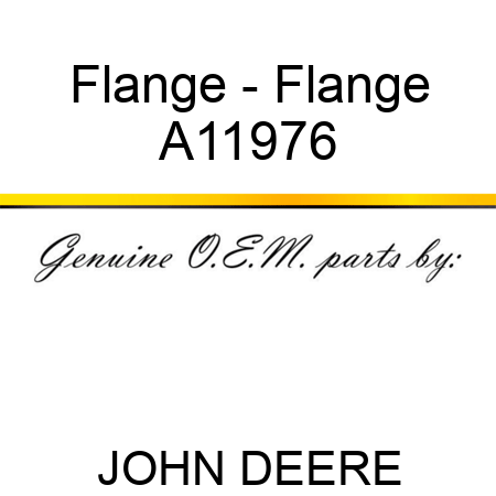 Flange - Flange A11976