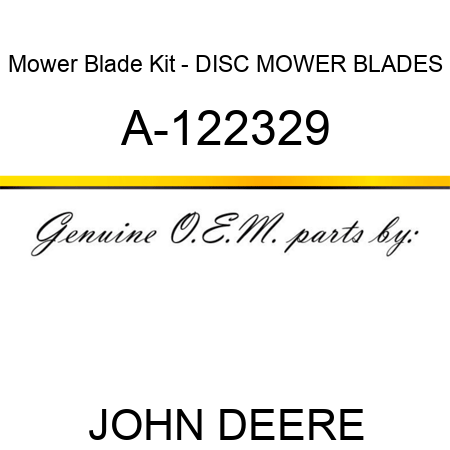 Mower Blade Kit - DISC MOWER BLADES A-122329