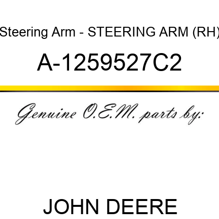 Steering Arm - STEERING ARM (RH) A-1259527C2