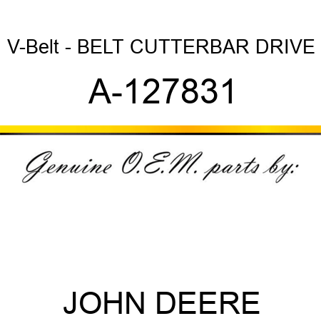 V-Belt - BELT, CUTTERBAR DRIVE A-127831