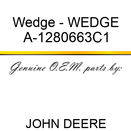 Wedge - WEDGE A-1280663C1