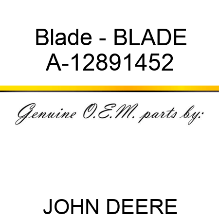 Blade - BLADE A-12891452