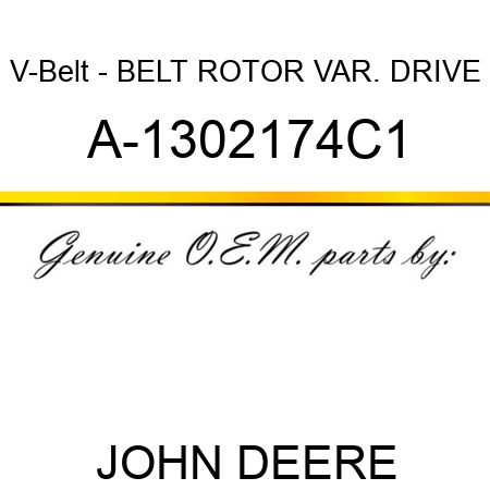 V-Belt - BELT, ROTOR VAR. DRIVE A-1302174C1