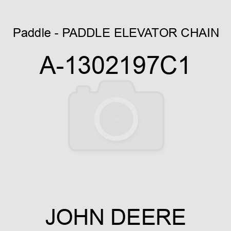 Paddle - PADDLE, ELEVATOR CHAIN A-1302197C1