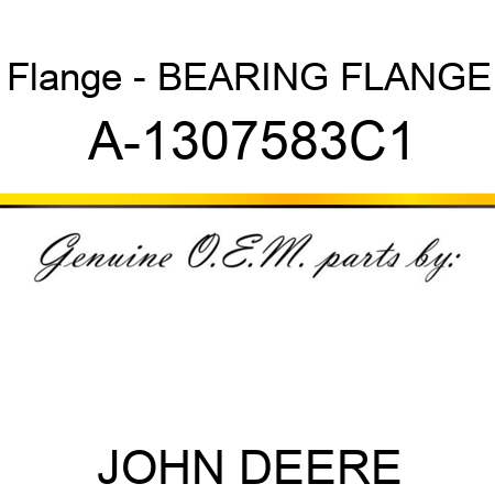Flange - BEARING FLANGE A-1307583C1