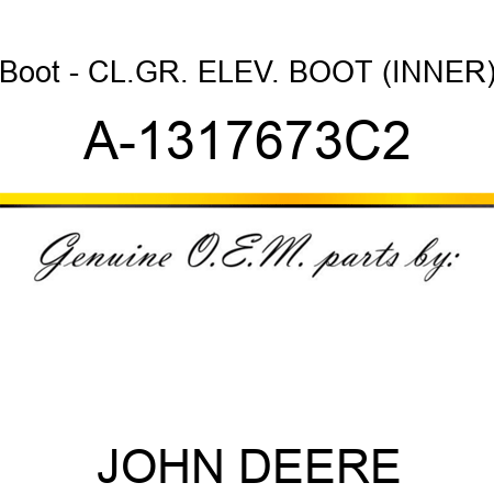 Boot - CL.GR. ELEV. BOOT (INNER) A-1317673C2