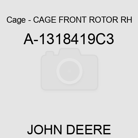 Cage - CAGE, FRONT ROTOR RH A-1318419C3