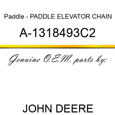 Paddle - PADDLE, ELEVATOR CHAIN A-1318493C2