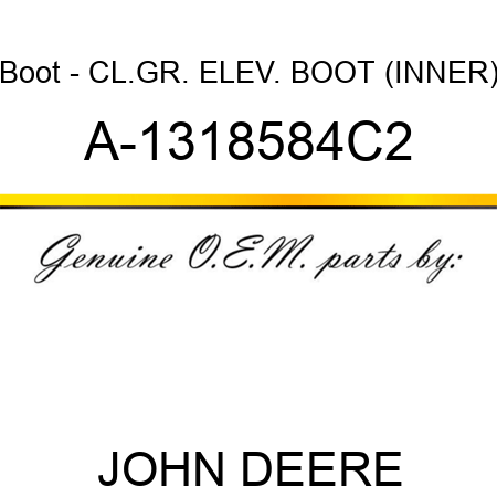 Boot - CL.GR. ELEV. BOOT (INNER) A-1318584C2