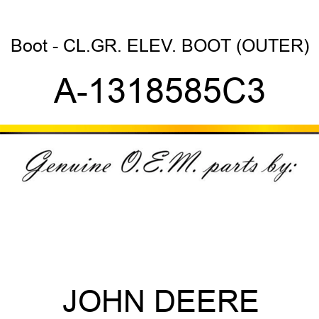 Boot - CL.GR. ELEV. BOOT (OUTER) A-1318585C3