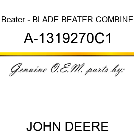 Beater - BLADE BEATER COMBINE A-1319270C1