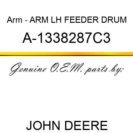 Arm - ARM, LH, FEEDER DRUM A-1338287C3