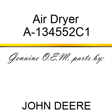 Air Dryer A-134552C1