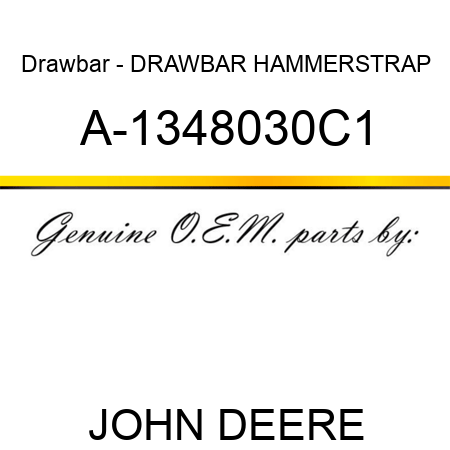 Drawbar - DRAWBAR HAMMERSTRAP A-1348030C1