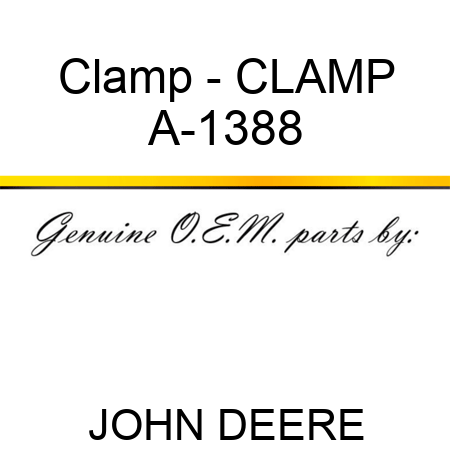 Clamp - CLAMP A-1388
