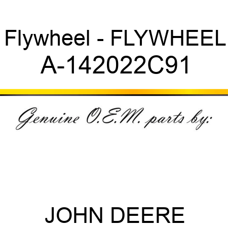 Flywheel - FLYWHEEL A-142022C91