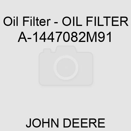 Oil Filter - OIL FILTER A-1447082M91