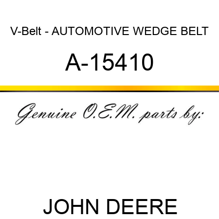 V-Belt - AUTOMOTIVE WEDGE BELT A-15410
