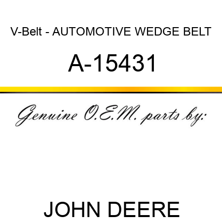 V-Belt - AUTOMOTIVE WEDGE BELT A-15431