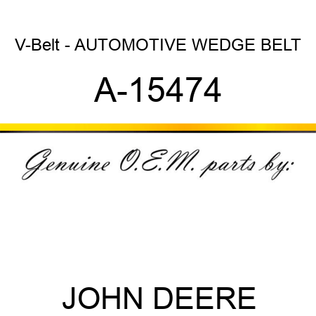 V-Belt - AUTOMOTIVE WEDGE BELT A-15474