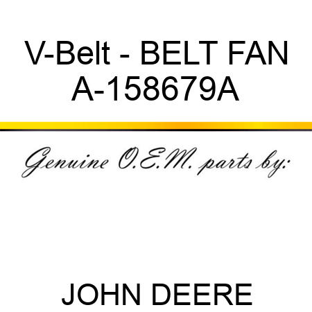 V-Belt - BELT, FAN A-158679A