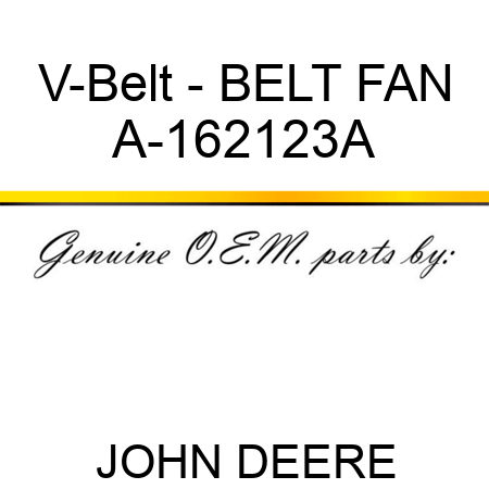 V-Belt - BELT, FAN A-162123A