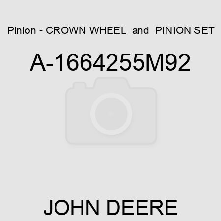 Pinion - CROWN WHEEL & PINION SET A-1664255M92