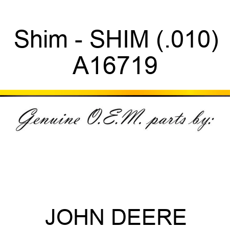 Shim - SHIM (.010) A16719