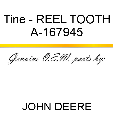 Tine - REEL TOOTH A-167945