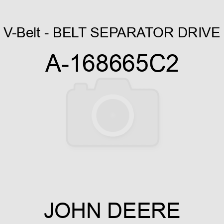 V-Belt - BELT, SEPARATOR DRIVE A-168665C2