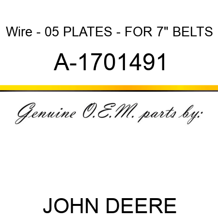 Wire - 05 PLATES - FOR 7