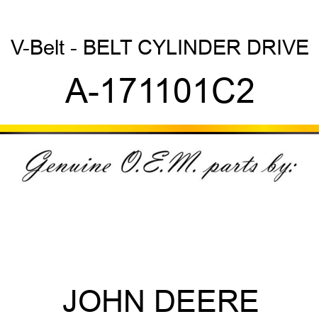 V-Belt - BELT, CYLINDER DRIVE A-171101C2