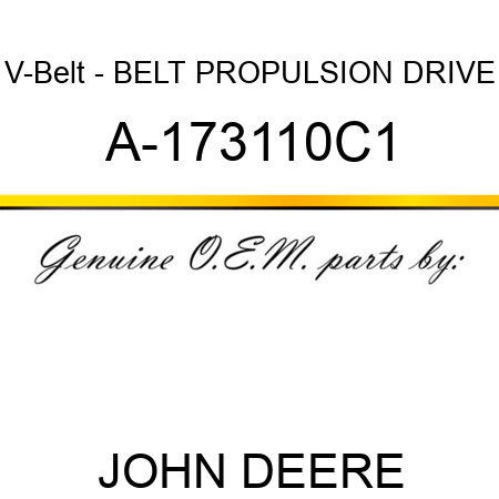 V-Belt - BELT, PROPULSION DRIVE A-173110C1