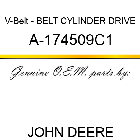 V-Belt - BELT, CYLINDER DRIVE A-174509C1