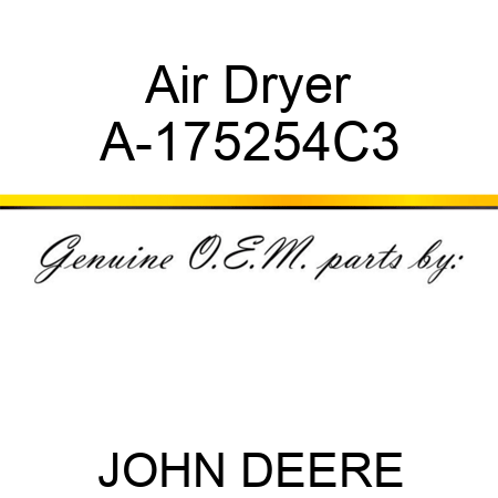 Air Dryer A-175254C3