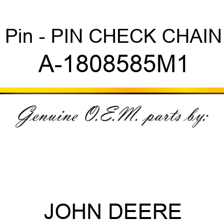 Pin - PIN, CHECK CHAIN A-1808585M1