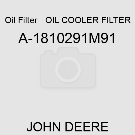 Oil Filter - OIL COOLER FILTER A-1810291M91