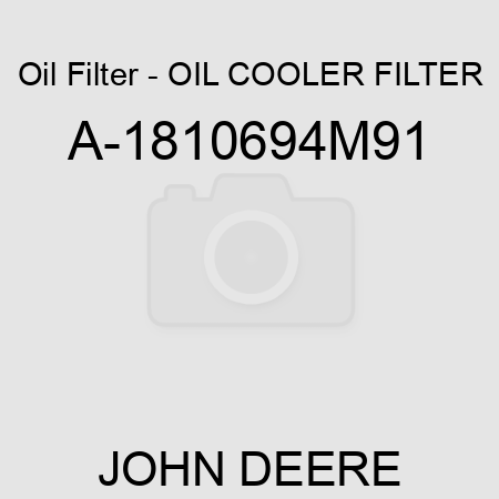 Oil Filter - OIL COOLER FILTER A-1810694M91