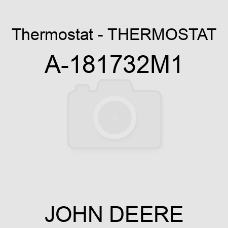 Thermostat - THERMOSTAT A-181732M1