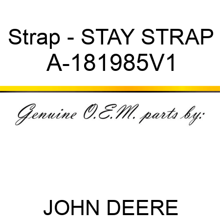 Strap - STAY STRAP A-181985V1