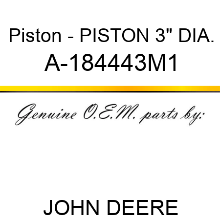 Piston - PISTON, 3