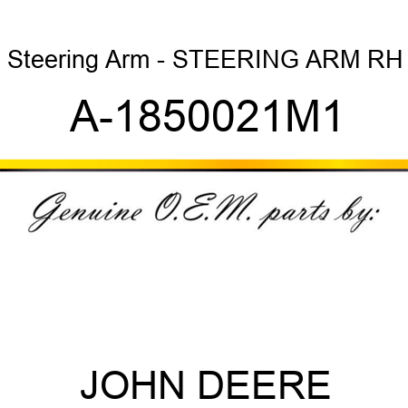 Steering Arm - STEERING ARM, RH A-1850021M1