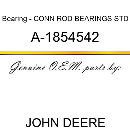 Bearing - CONN ROD BEARINGS STD A-1854542